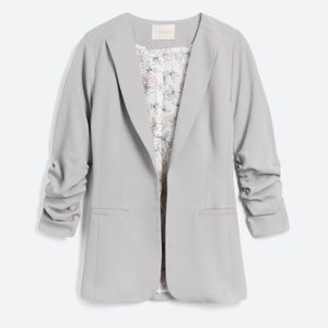SKIES ARE BLUE - Grey 3/4 Sleeve Blazer